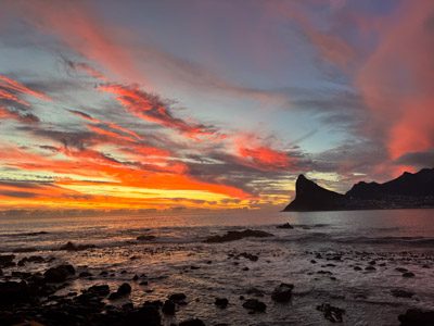 Solnedgång vid Tintswalo Atlantic, en av kapstadens bästa restauranger